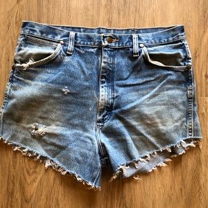 Vintage Wrangler cut offs.